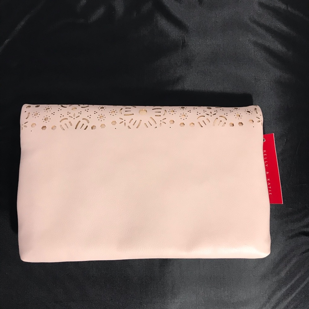 Kelly & Kate Laser Cut Fold Over Crossbody/Clutch - Picture 3 of 7